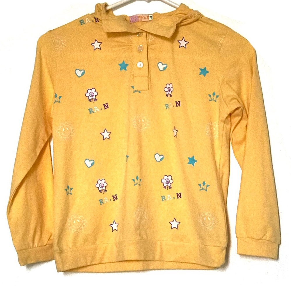 NEW Girl's Yellow Long Sleeve Top